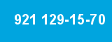 921 129-15-70 921 129-15-70